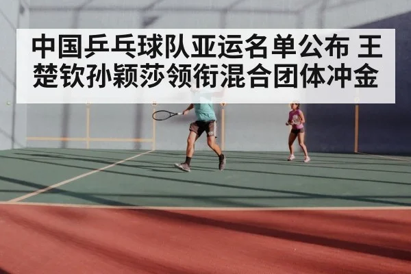 中国乒乓球队亚运名单公布 王楚钦孙颖莎领衔混合团体冲金